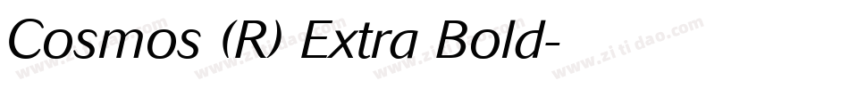 Cosmos (R) Extra Bold字体转换